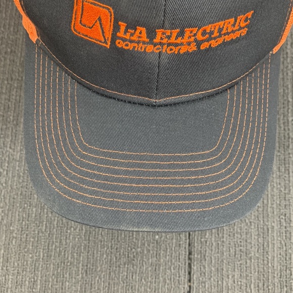 LA Electric Contractors & Engineers Trucker Hat Mens Adjustable Snapback Cap - Picture 4 of 13
